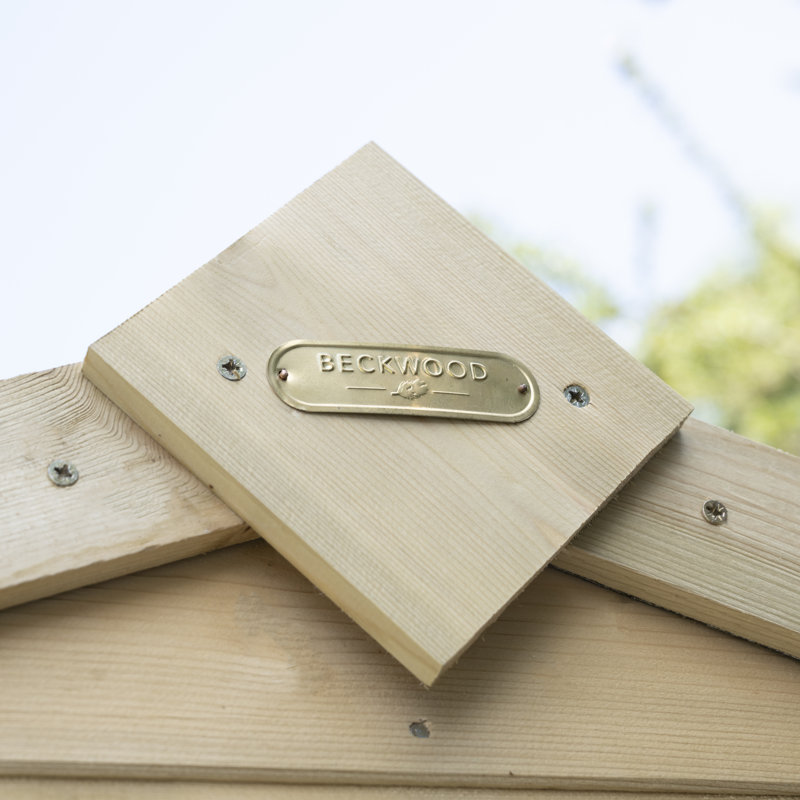 Beckwood 4x3Pressure treated Solid Wood Apex Garden Shed