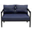 Rouille pour l'extérieur récréatif avec coussins - pour un confort extérieur - Assise en fer durable-1063353571
