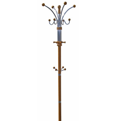 Totton Composite Wood Freestanding Coat Rack