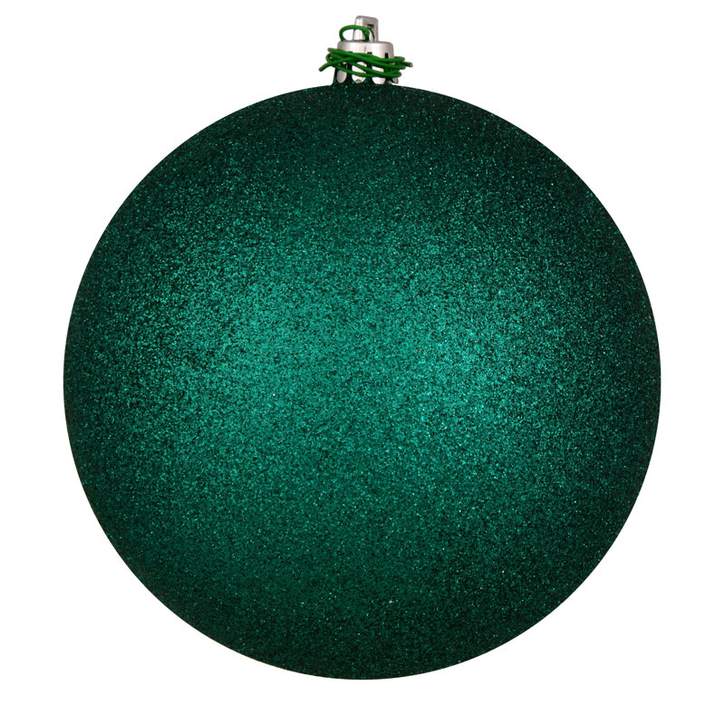 Décoration de boule décorative des Fêtes, H 8 po x l 8 po x P 8 po, Bleu sarcelle foncé scintillant