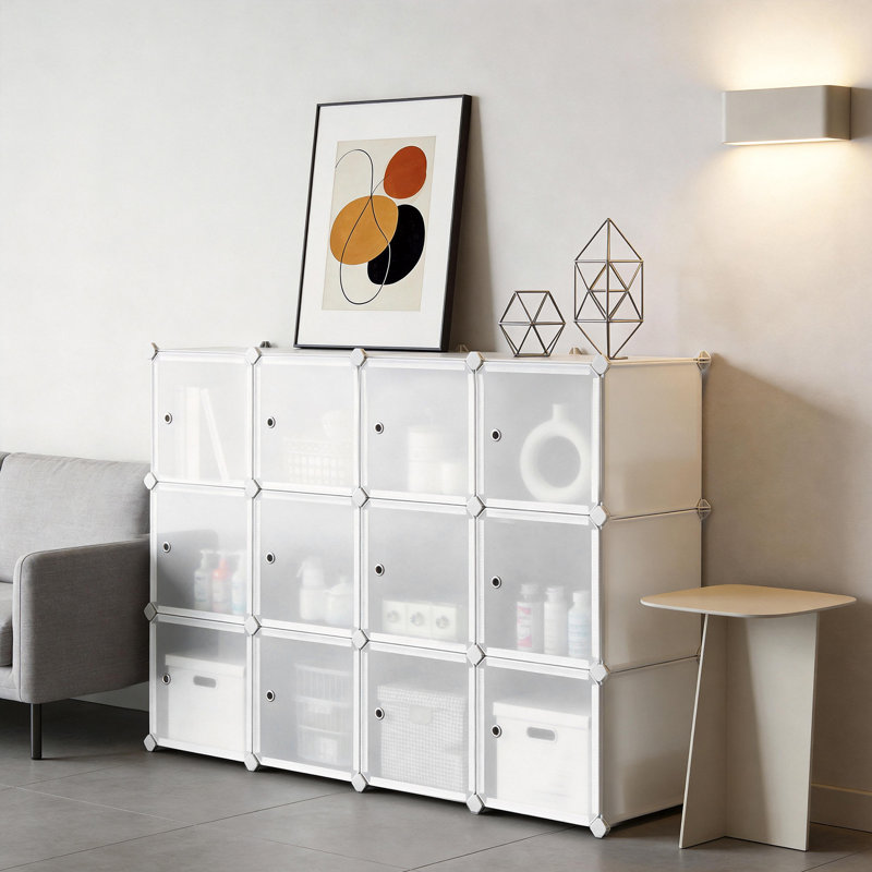 92.9cm W Plastic Storage Rack, Natural