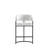 Augusta Modern Vegan Leather Upholstered Metal Counter Stool in White-100921011-104561126