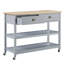 Newhaven Solid Wood Bar Cart-1122840515