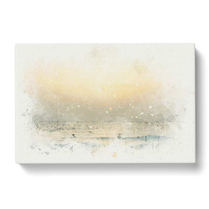 Calm Sea In Abstract - Wrapped Canvas Print, 50cm H x 76cm W x 3cm D