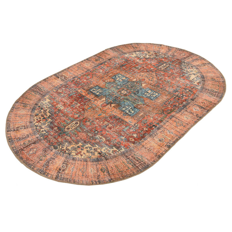 Oppie Moroccan Indoor Rug, Oval 4'1" x 6'1"