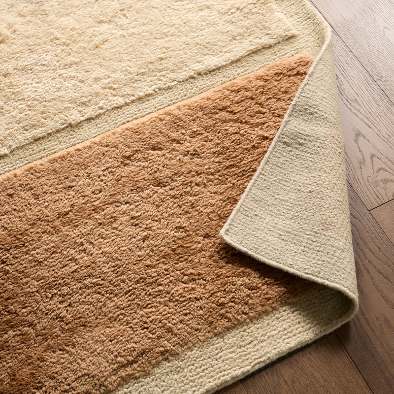 Jaipur Living Arica Handwoven Modern/Contemporary Tan/Brown Shag Area Rug (18in SWATCH), Rectangle 6' x 9'