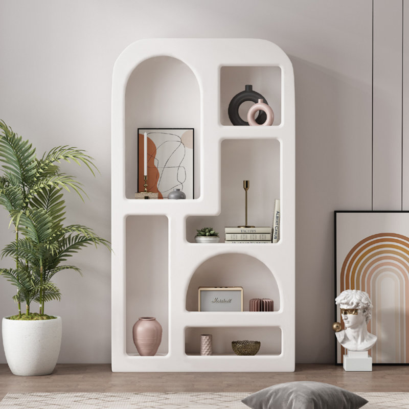 Modern and Simple Cream Style Display Cabinet