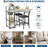 Dining Table Set for 2, 3-Piece Expandable Bar Table and Chairs Set, with Storage Shelves and Wine Rack, Small Kitchen Dining Set, Apartment-1355720297