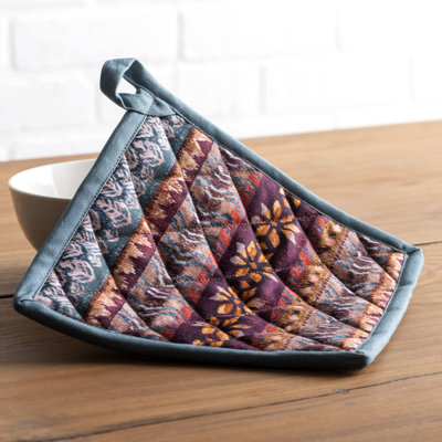 Ensemble de porte-casseroles 100% coton Maison d'Hermine Fair Isle - 8 po x 8 po