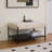 Upholstered Ottoman With Storage Shelf-616996786