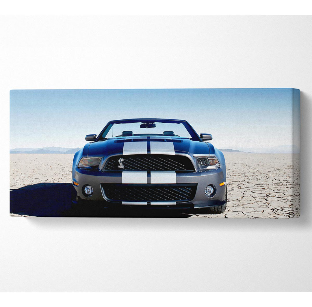 Mustang Shelby Frontprofil - Leinwanddrucke auf Wrapped Canvas