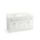 Malin By Studio McGee 60 in. Bathroom Vanity Cabinet With Sinks And Quartz Top