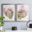«Flowering Pink I», ensemble de 2 impressions sur toile encadrées-786425545-786425544