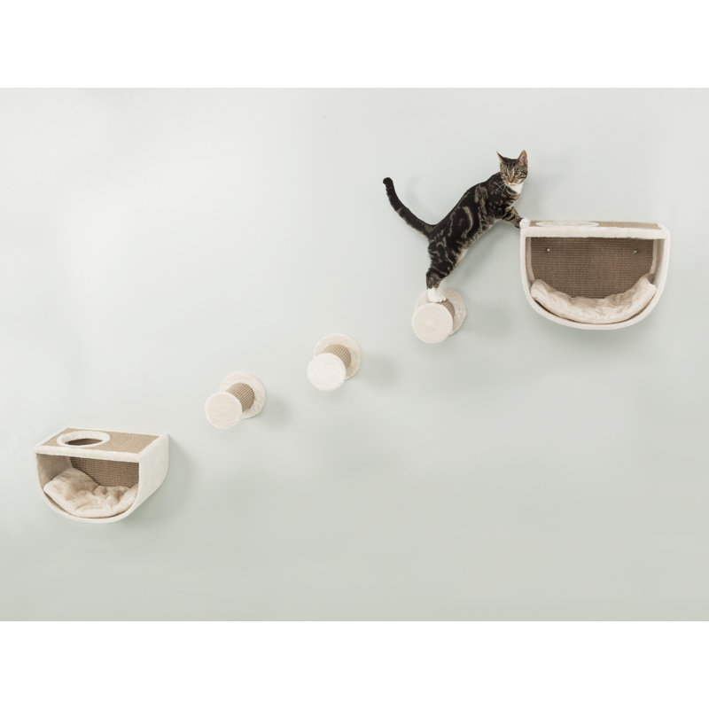 Trixie Eden - Ensemble de 2 chaises pour chat 3 pièces, Gris / brun