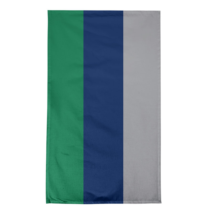 Anaheim Stripe Tea Towel Kitchen Towel, Poly Twill, Green/Blue/Cool Gray