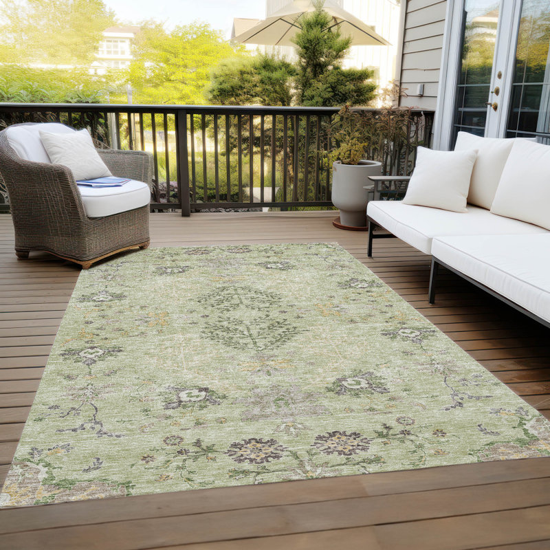 Tapis intérieur / extérieur lavable à la machine ACN1156, Rectangle 2 pi 6 po x 3 pi 10 po
