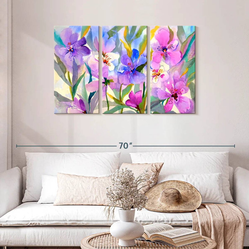 Harnek Iris Fields, 28" H x 45" W