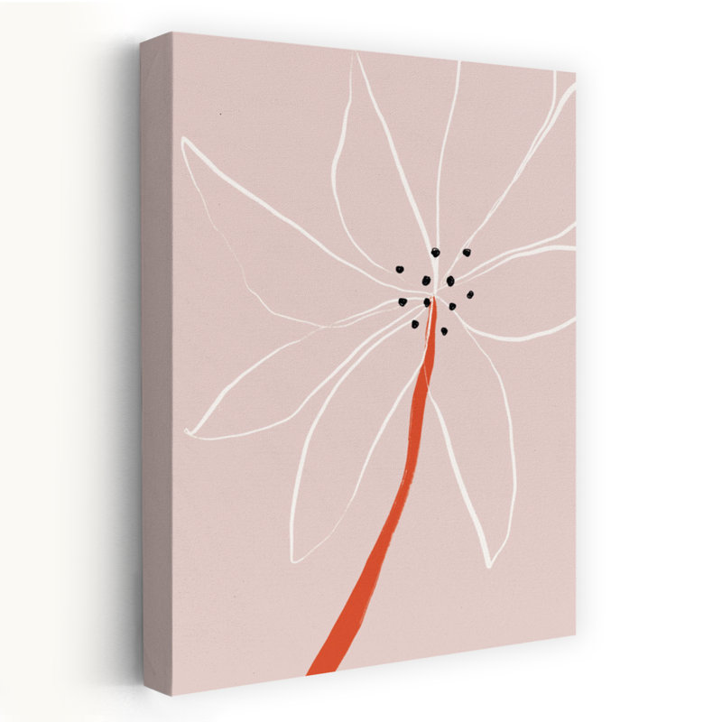 Art contemporain contemporain abstrait fleur printanier, H 36 po x l 24 po