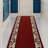 Alqi Custom Size Runner Rug Choose Your Length Flower Bordered Design Red Color-723804031
