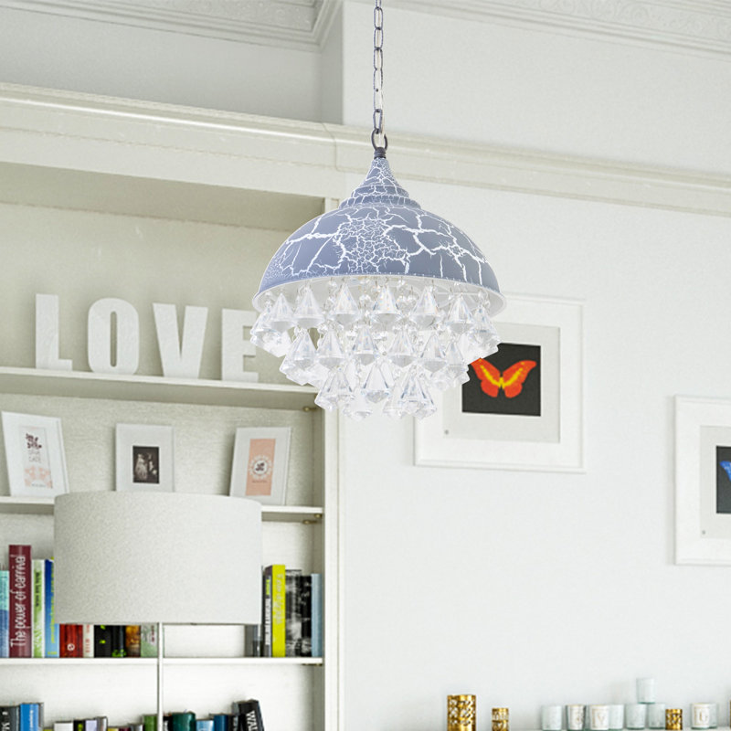 Theodora 1 - Light Gray Blue Pendant