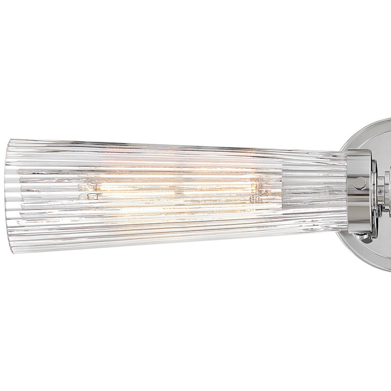 2 - Light Vanity Light, Polished Nickel