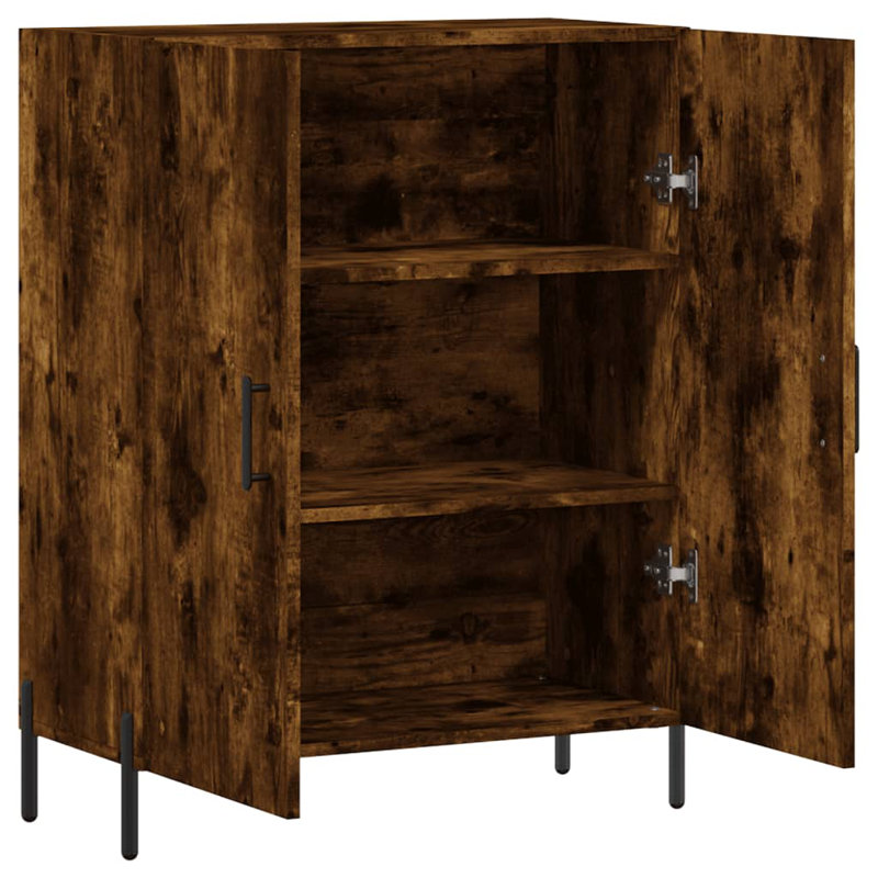 Okmulgee 2 -Door Rectangle Accent Cabinet, Smoked Oak