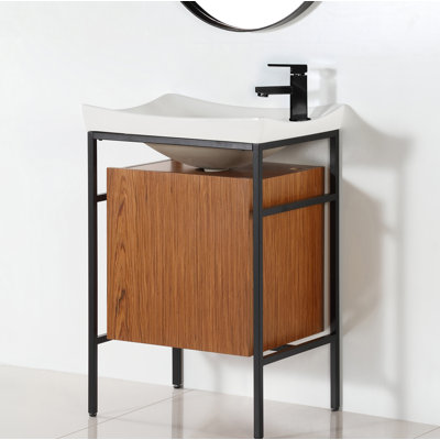 Ensemble de meuble-lavabo pour salle de bain simple 24 po Denelle