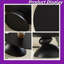 Table basse ovale en fibre de verre avec base sculptée et empilable-995697345