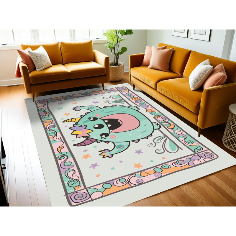 Tapis de Noël lavable The Holiday Aisle®, Rectangle de 5 pi x 8 pi