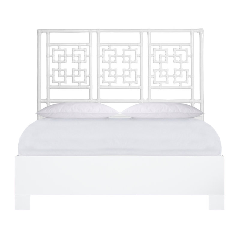 Lit standard bas Palm Springs, Blanc, Grand