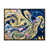 Toile avec cadre flottant noir
