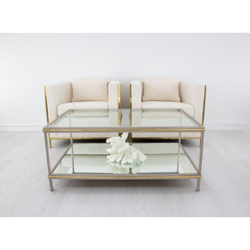 Lauren Coffee Table, Champagne/Gold