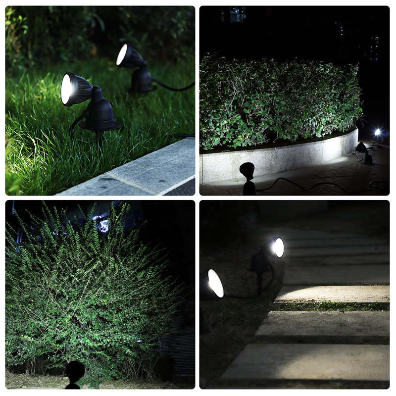 Matte Black Plug-in Integrated LED Metal Spotlight Pack
