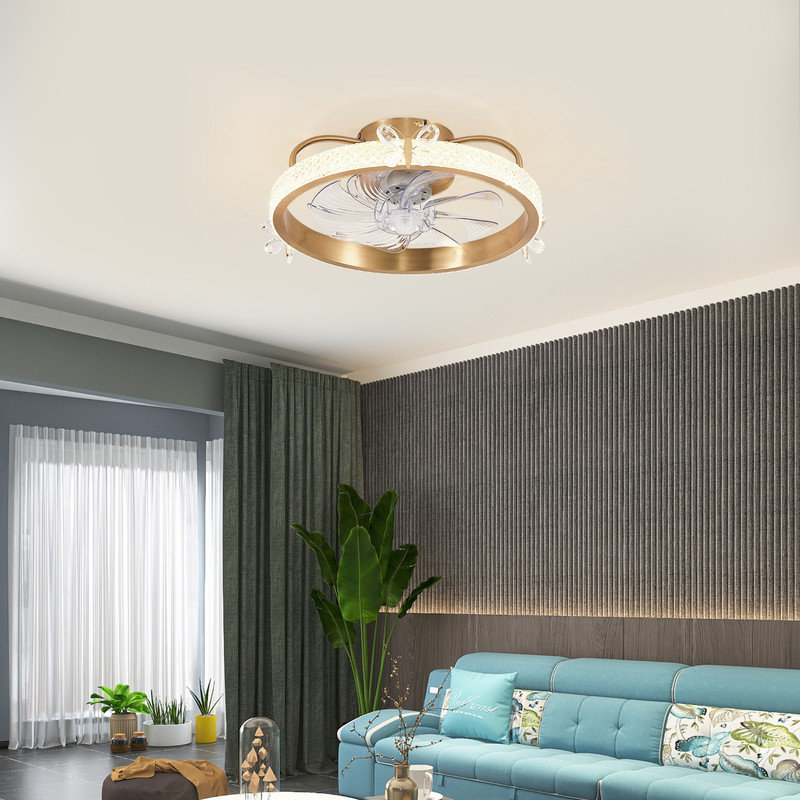 Ventilateur de plafond 18,9 po avec lumières DEL Kasiya