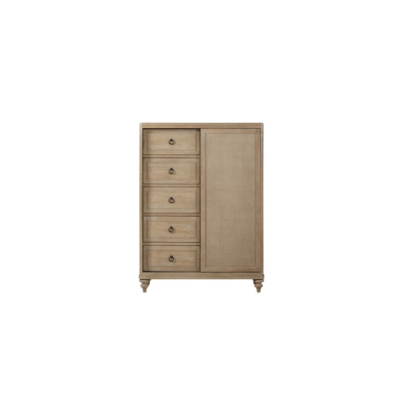 Commode 5 tiroirs finition sable
