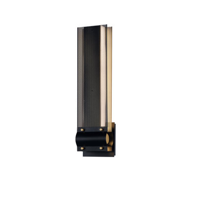 Admiral Small Sconce, Black-Gold/White
