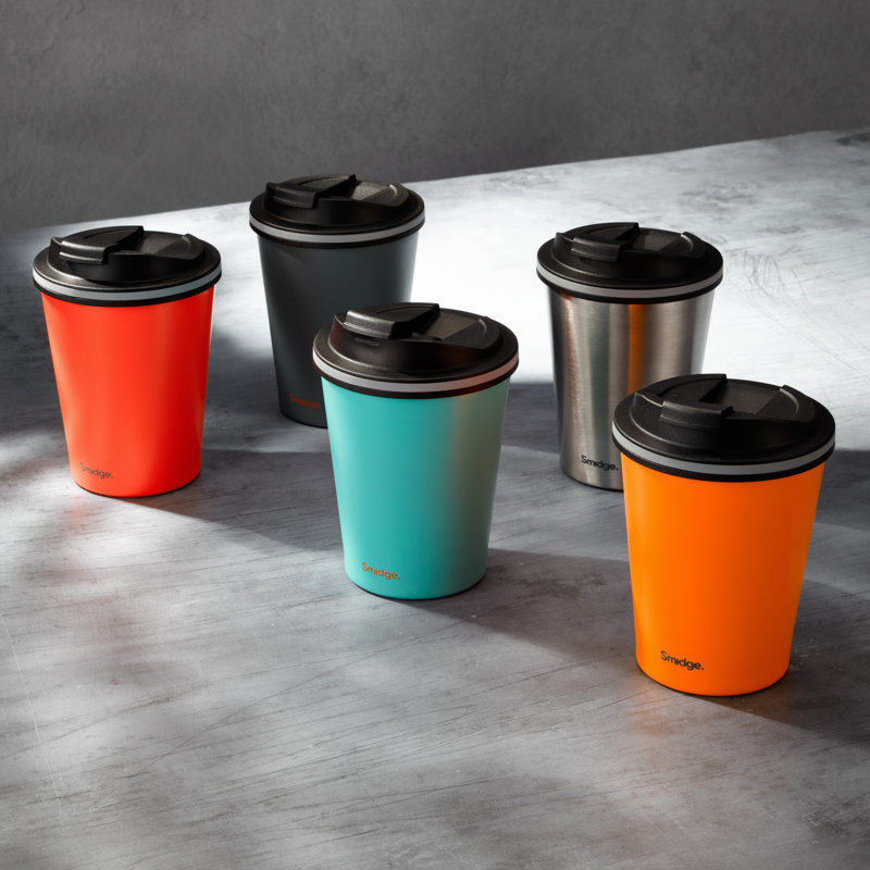Grande tasse de voyage en acier inoxydable à double paroi, Verre à vin, Agrume