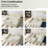 87" Modular Sectional Sofa, L-Shape Cloud Sectional Couch, Cozy Boneless Couches For Living Room (White, Left Facing Chaise)-1415993450-1415993455