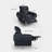Reclining Modular Sectionals Armchair, Single-Seater Power Recliner-1818948053-1813734044