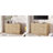54'' W Fluted 6 - Drawer Dresser, Wooden Double Dresser Chest Of Drawers For Bedroom-402715593