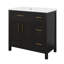 Ensemble de meuble-lavabo simple 36 po avec 3 tiroirs et portes, meuble-lavabo simple 36 po-114222148