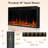 65.75" Electric Fireplace Heater Mantel Tv Stand With Remote Control, Overheat Protection