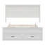 Grand lit avec rangement Seadrift - lit plateforme moderne en bois avec 6 tiroirs et une tête de lit haute-316184945