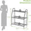 Support à plantes robuste à 3 niveaux pour l'intérieur et l'extérieur, présentoir polyvalent pour plantes, décor, et plus encore