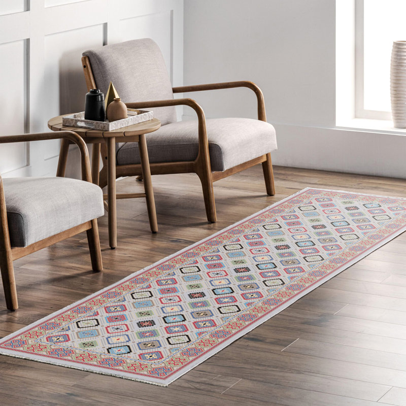 Tapis Zyir avec envers antidérapant, Rectangle 4 pi x 5 pi 11 po