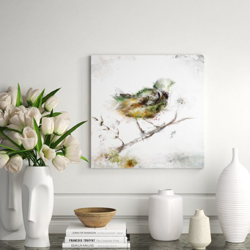 Tree Sparrow III Painting by Peyton Gray, Outdoor, 30" H x 30" W x 1.5" D