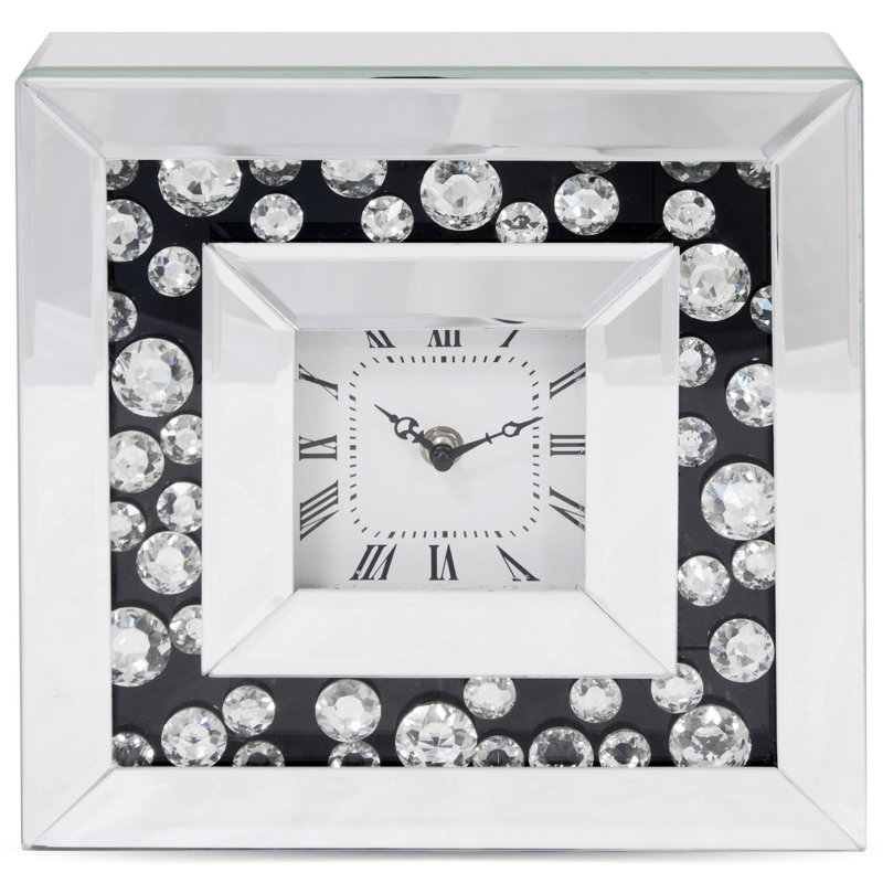 Metal Quartz movement / Crystal Tabletop Clock