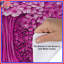 Housses de couette rose à motif floral-127459019