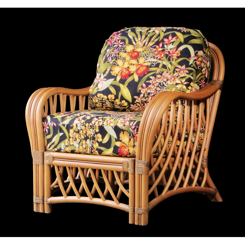 Beideman Upholstered Armchair, Denim Reef