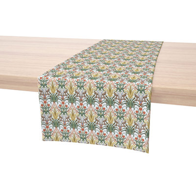 Fabric Textile Products, Inc. Table Runner, 100% Cotton, Floral 109